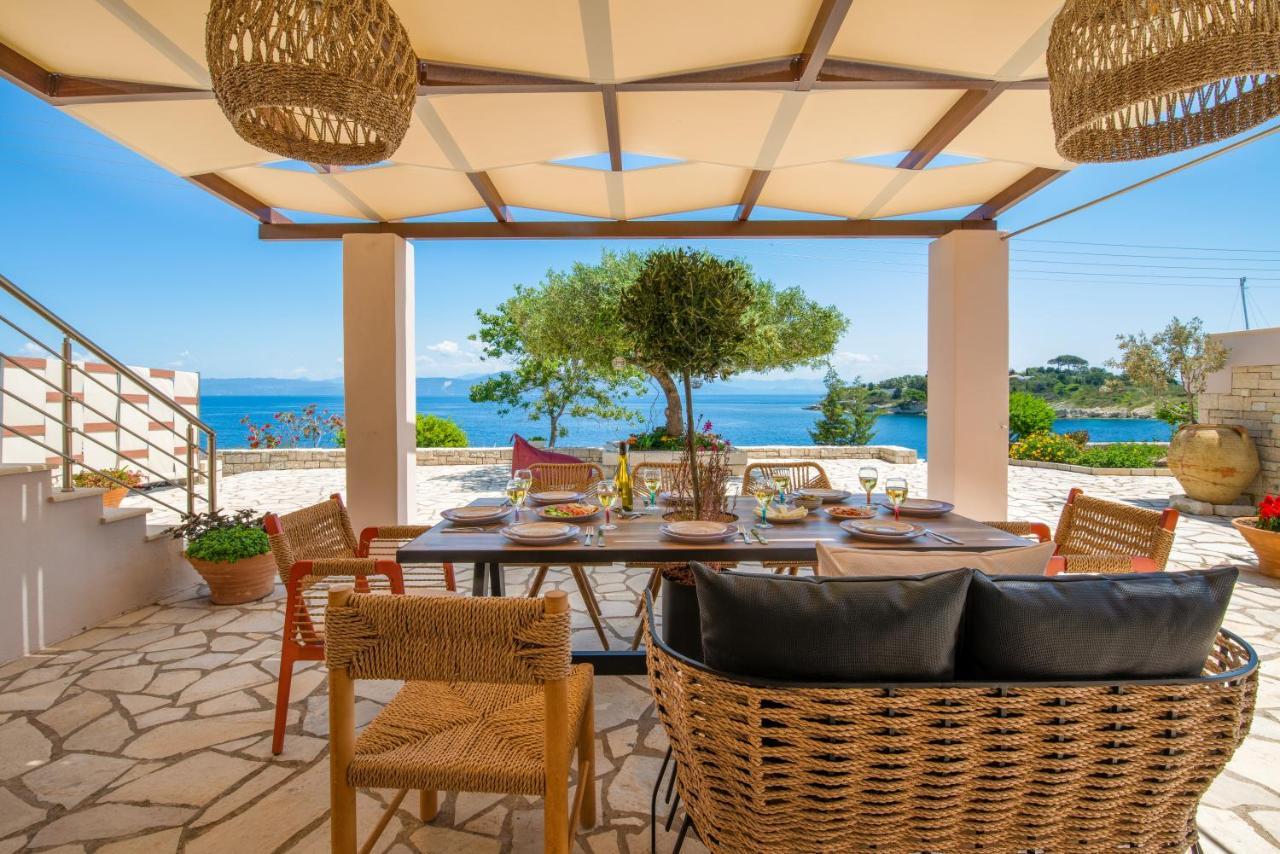 Villa Terra Del Nonno With Sea Views & Pool Gaios Eksteriør billede
